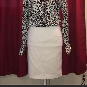 Dolce & Gabana brand white pencil skirt